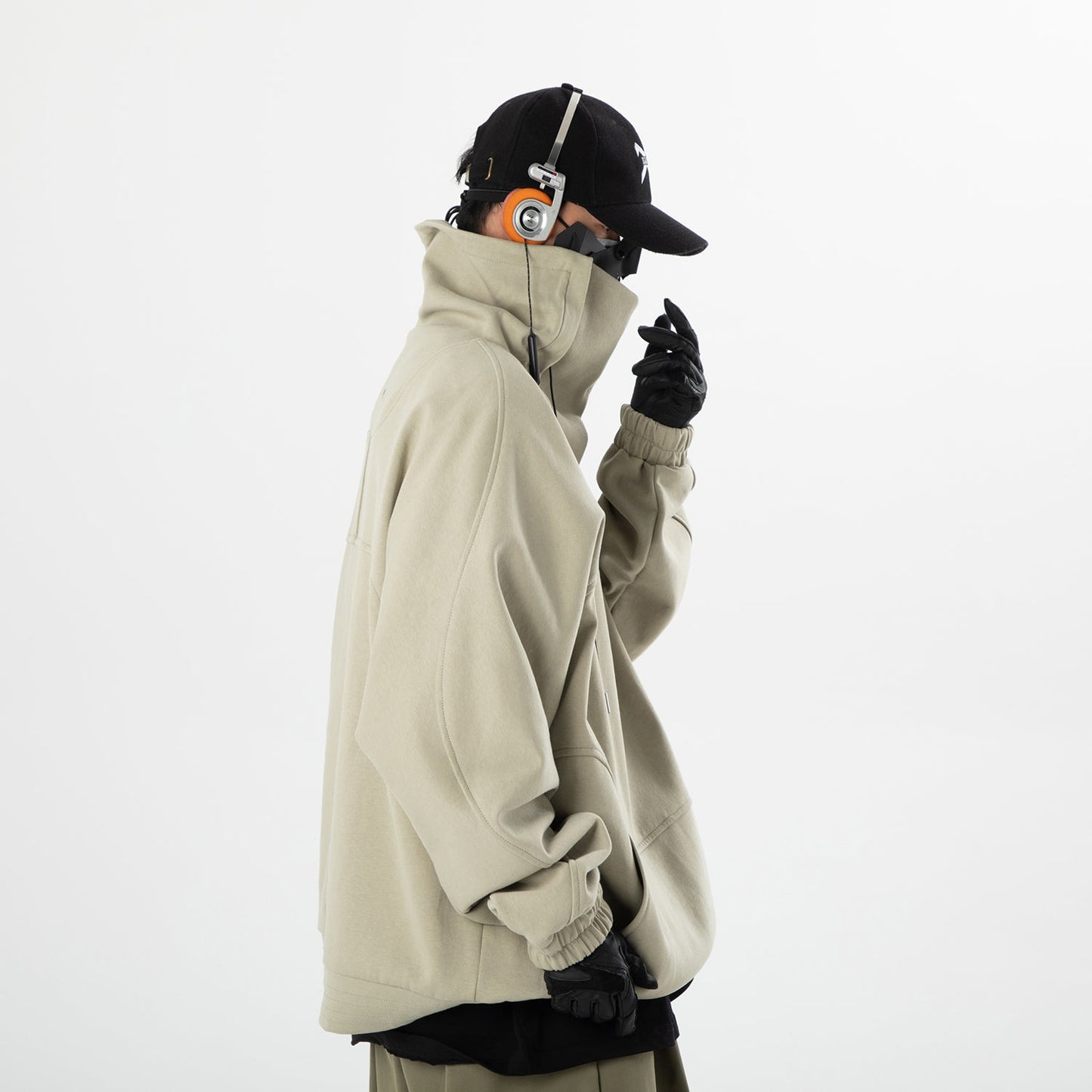 HiH49 Precision High Neck Olive Sweater