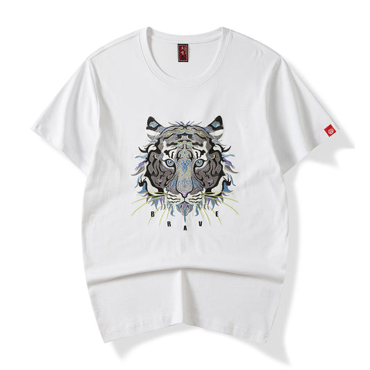 T-shirt brodé Grand Tigre KH706