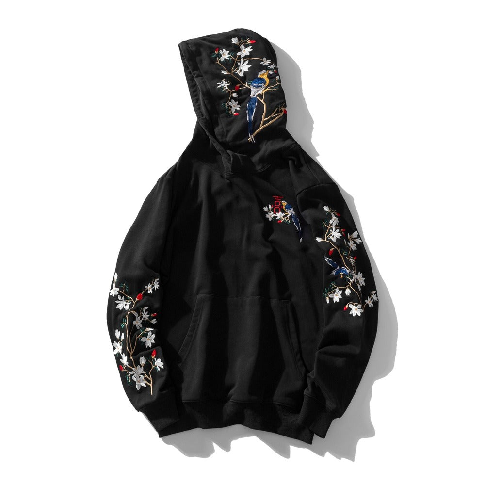 KH9083 Flowers Embroidery Hoodie
