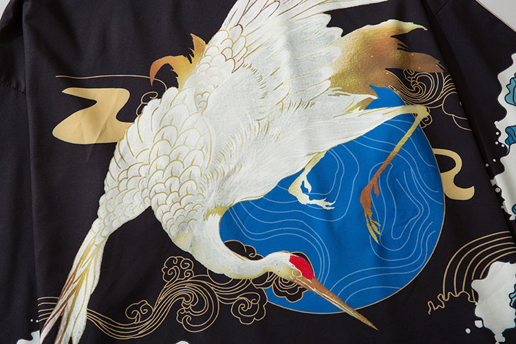 YC6312 Crane Hunter Kimono