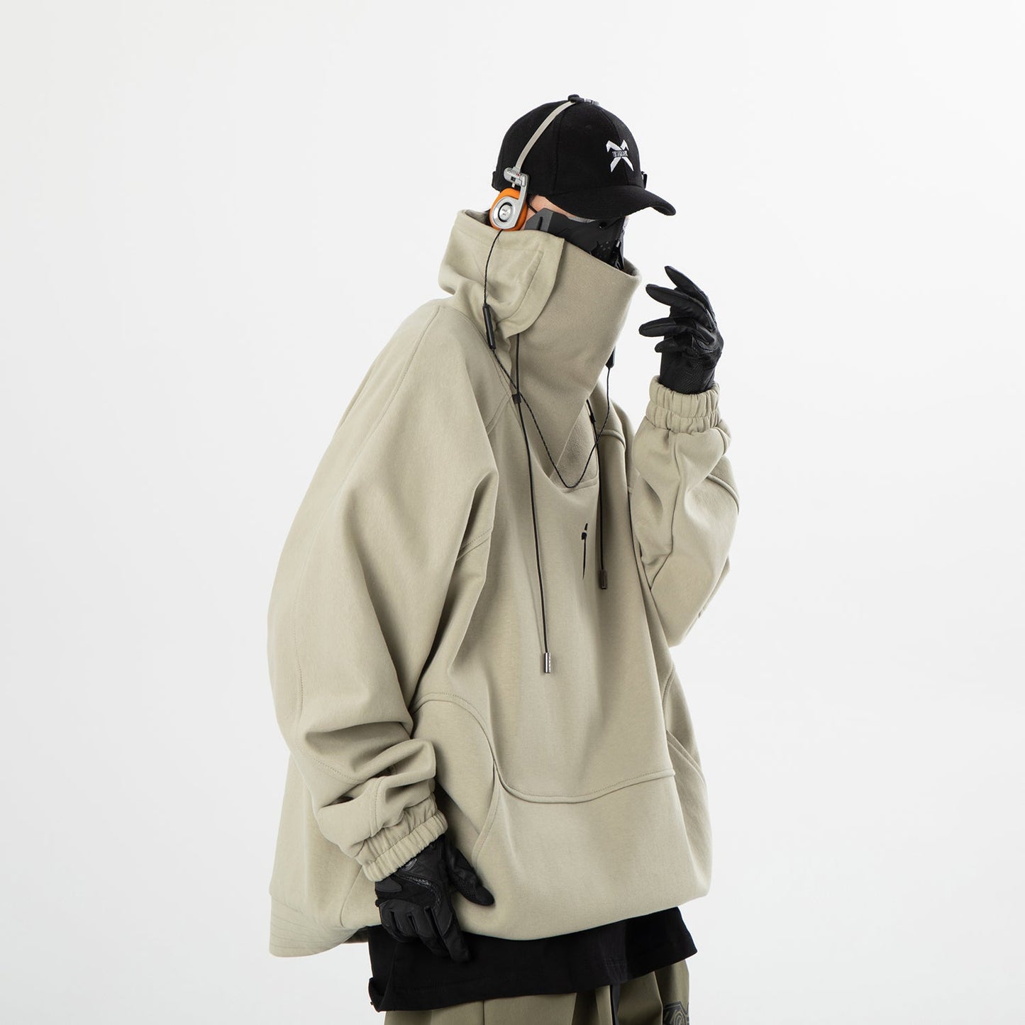 HiH49 Precision High Neck Olive Sweater