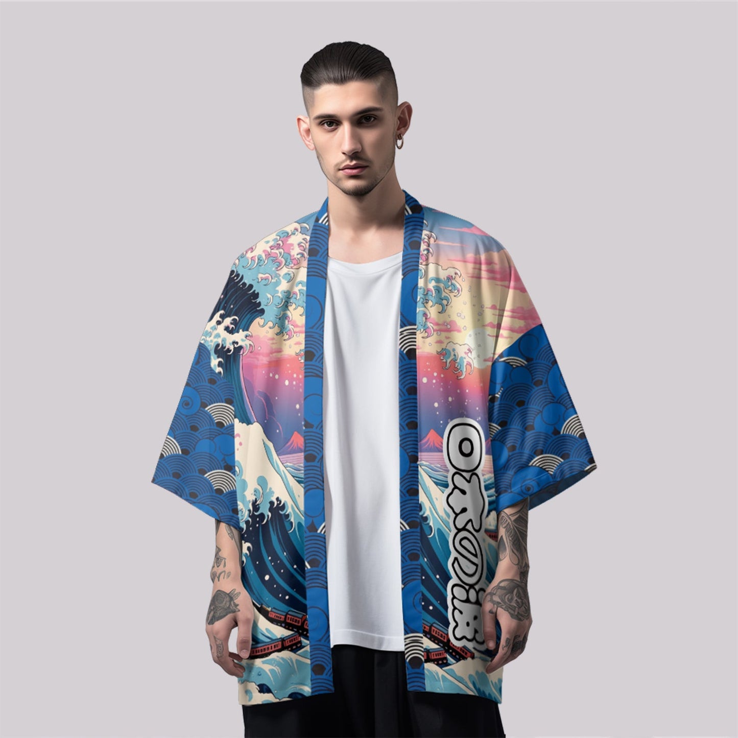 K24 Blue Waves Kimono