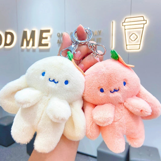 Porte-clés en peluche lapin