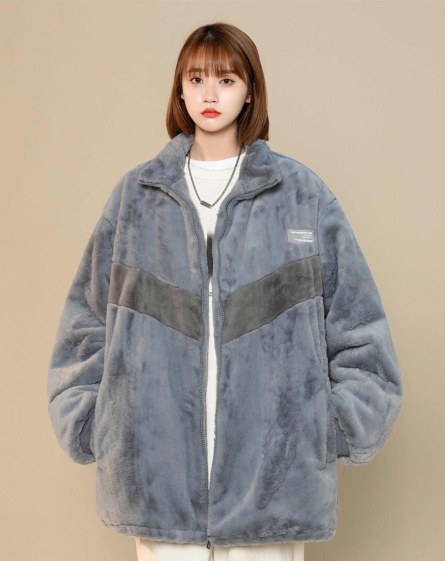 Veste d'hiver en fourrure VX11 pour femme