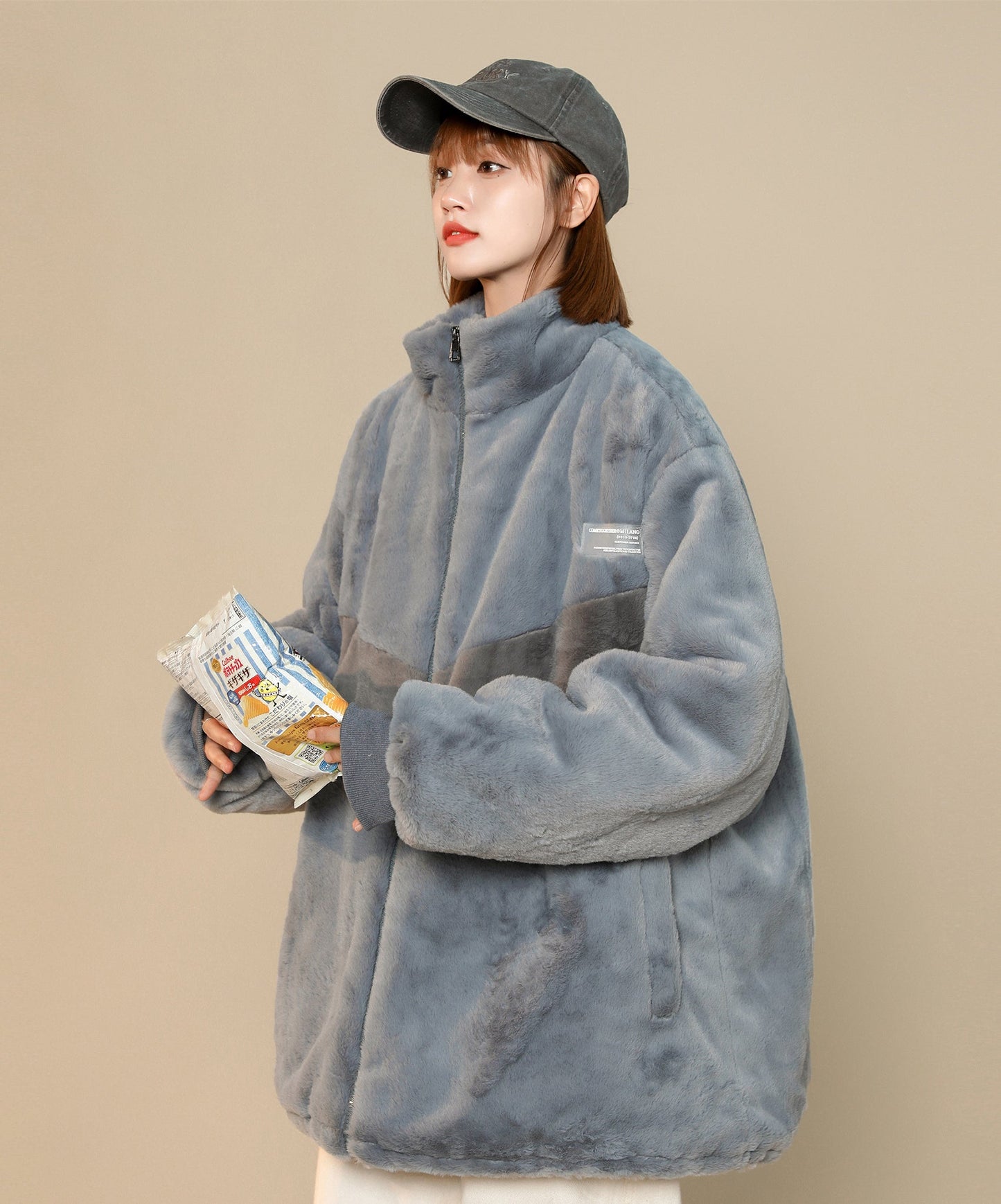 Veste d'hiver en fourrure VX11 pour femme