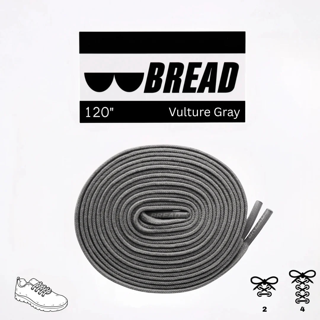 Vulture Gray Bread Laces