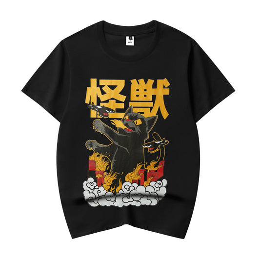 T-shirt YeT009 Catzilla Destruction