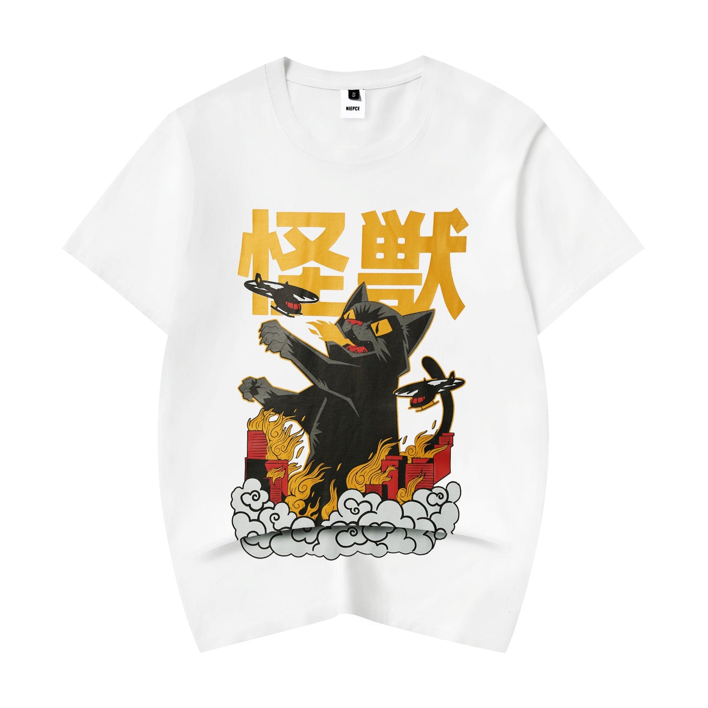 T-shirt YeT009 Catzilla Destruction
