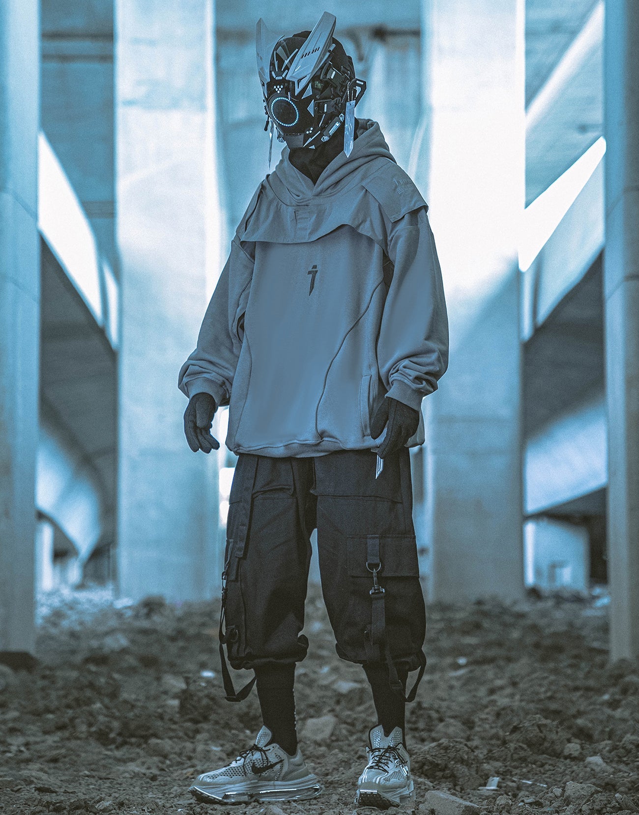 HiH29 Shadow Mixed Hoodie