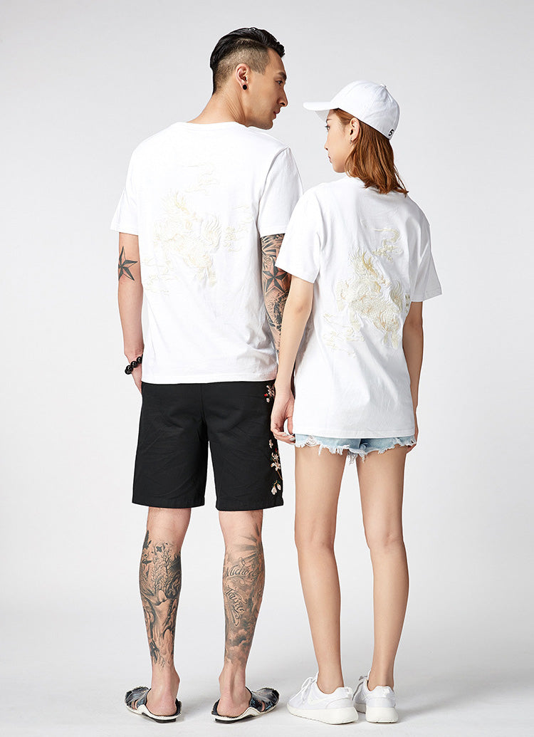 KH870 Kirin Embroidery Tee