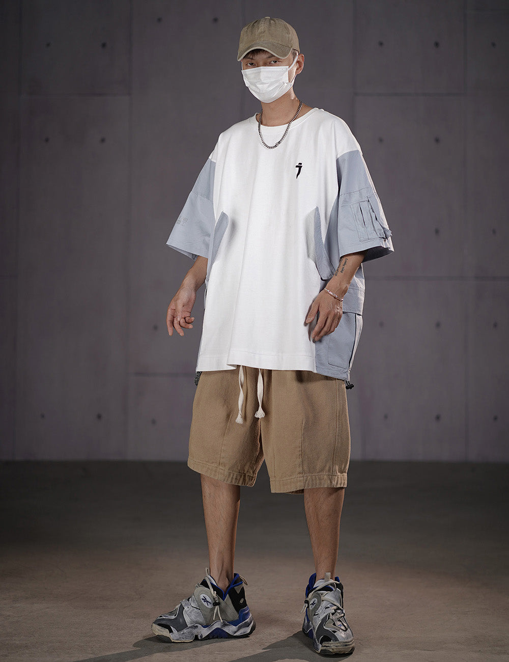 HiT38 Double Patchwork I-Tech Tee