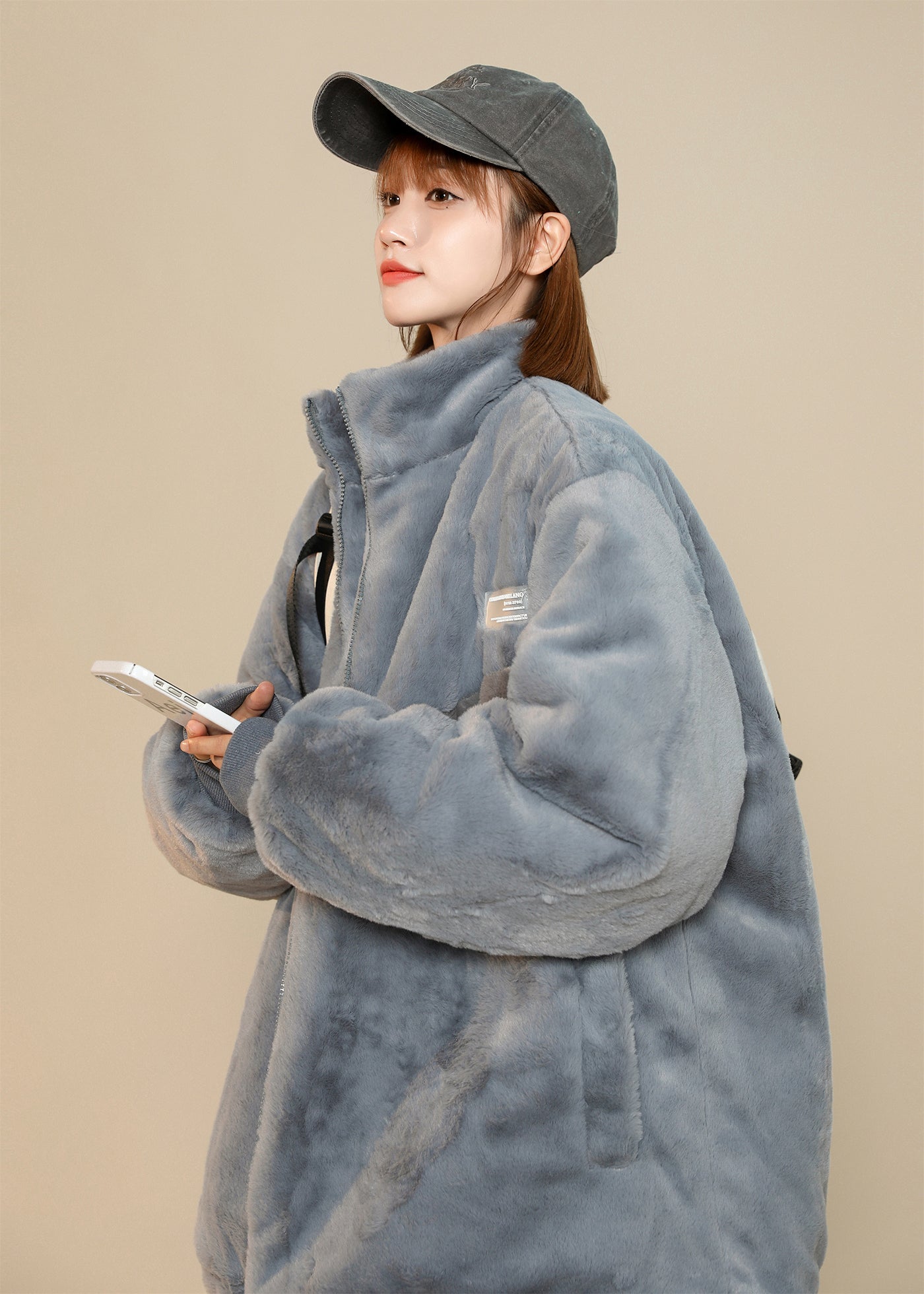 Veste d'hiver en fourrure VX11 pour femme