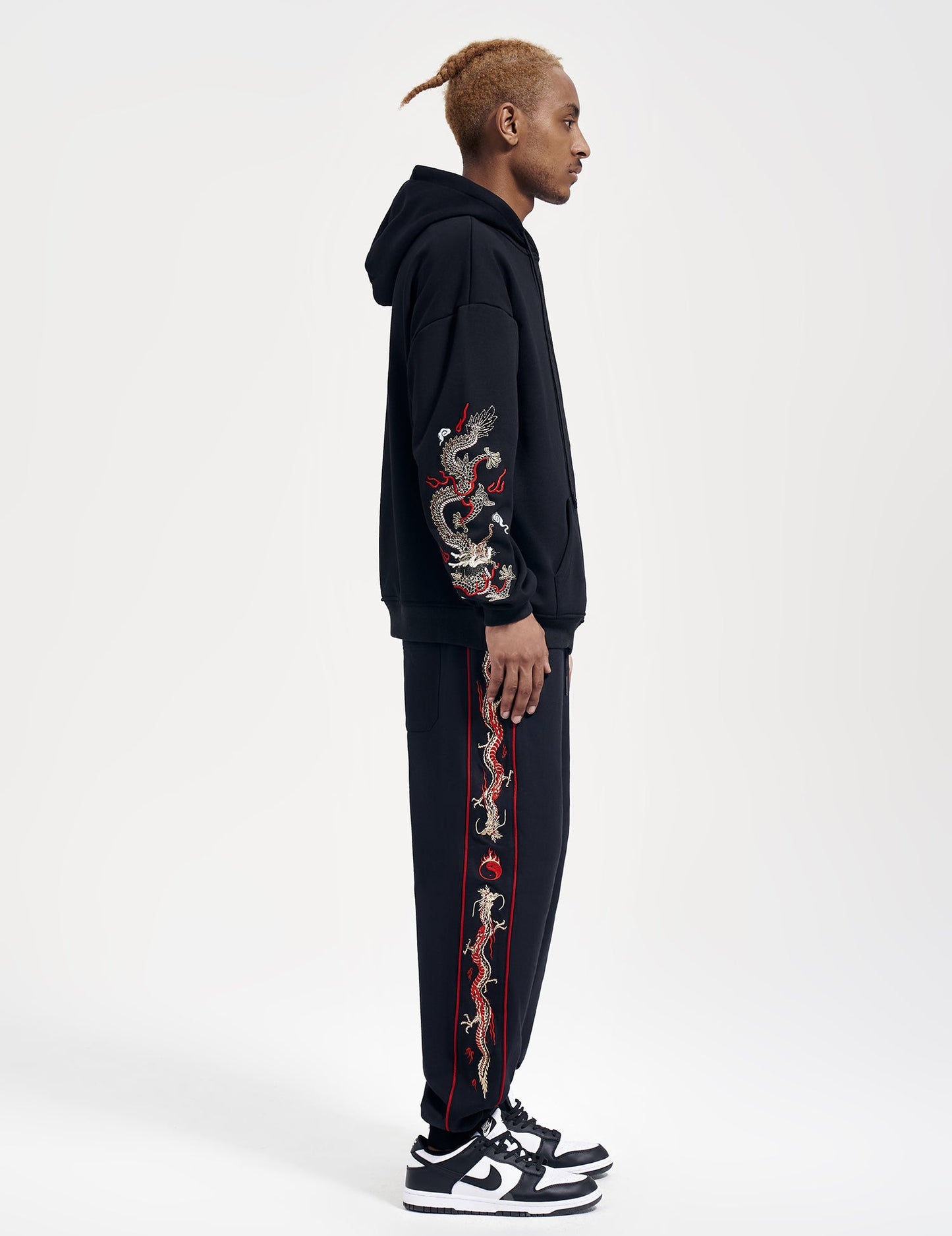 KH9190 Dragon Embroidery Hoodie