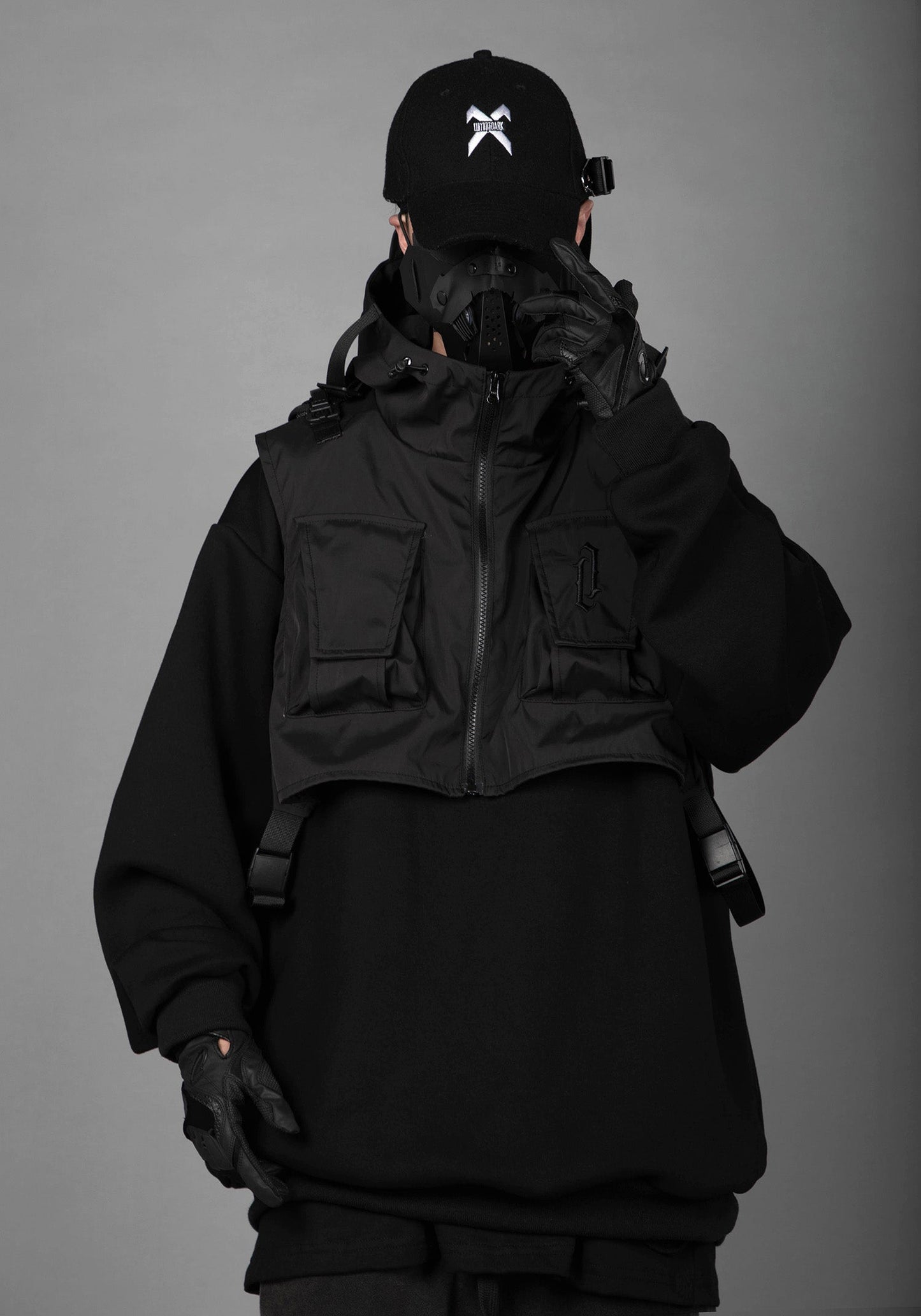 HiH34 Black Tech Guard Hoodie