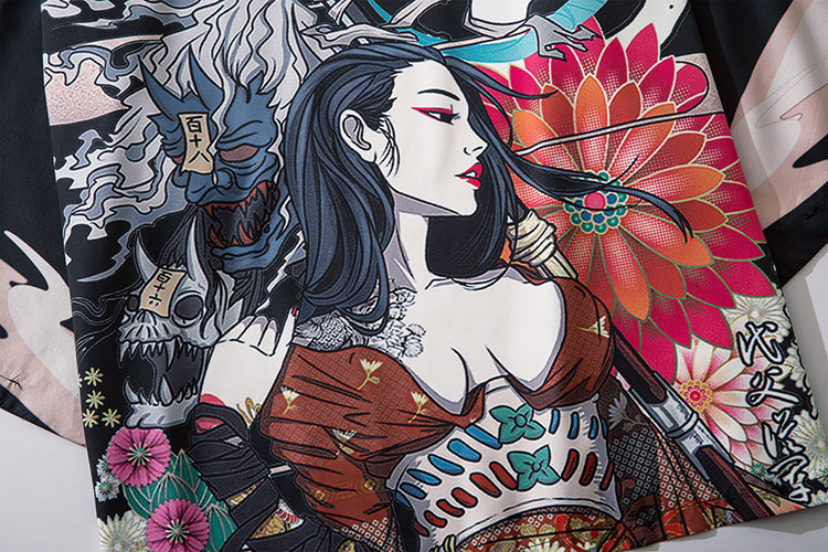 YC6034 Lady Swordart Kimono
