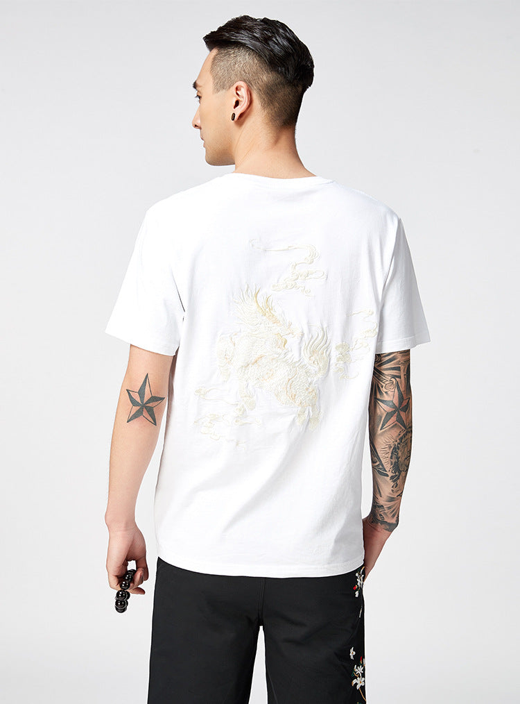 KH870 Kirin Embroidery Tee