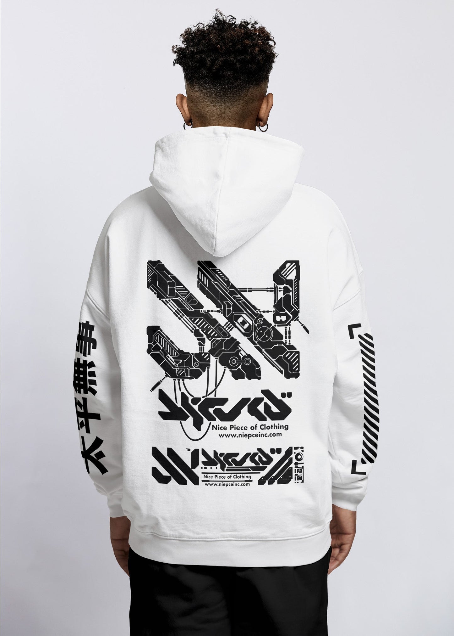 Sudadera con capucha gráfica cibernética de Detroit