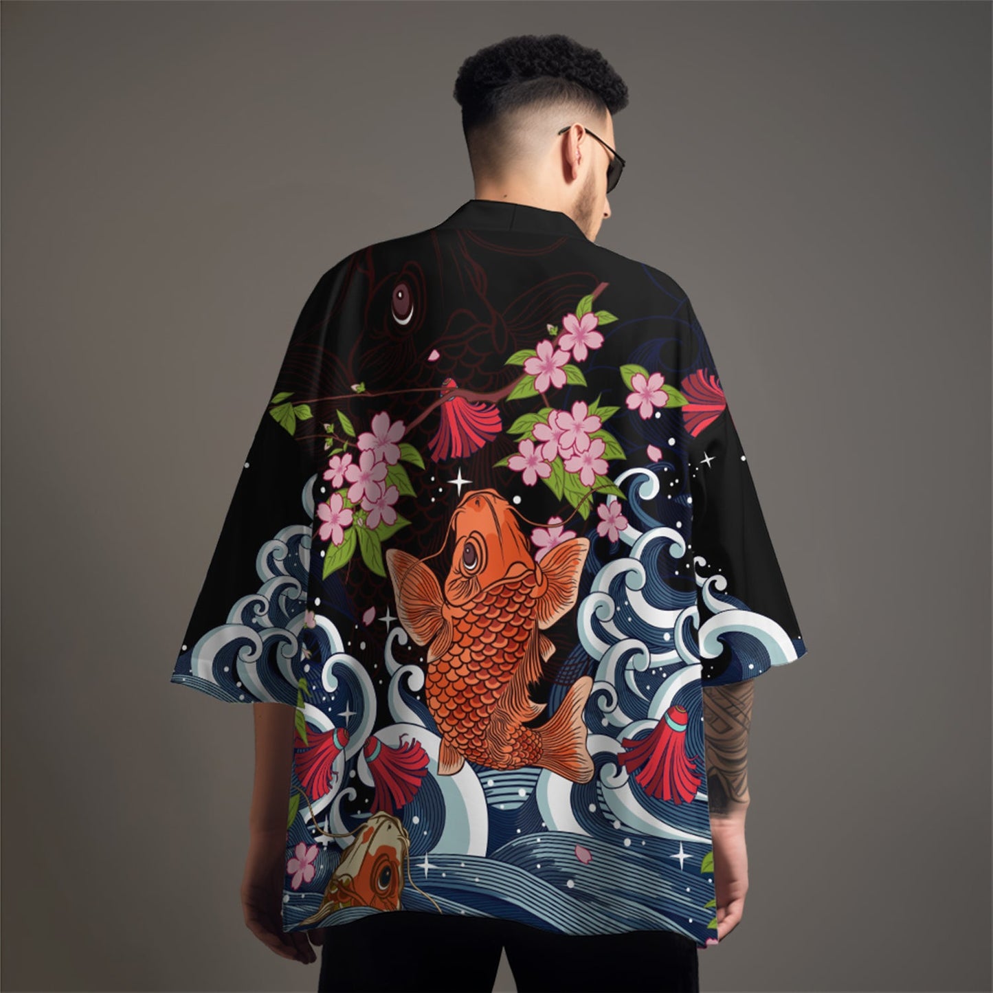 K04 Koi Paradise Kimono