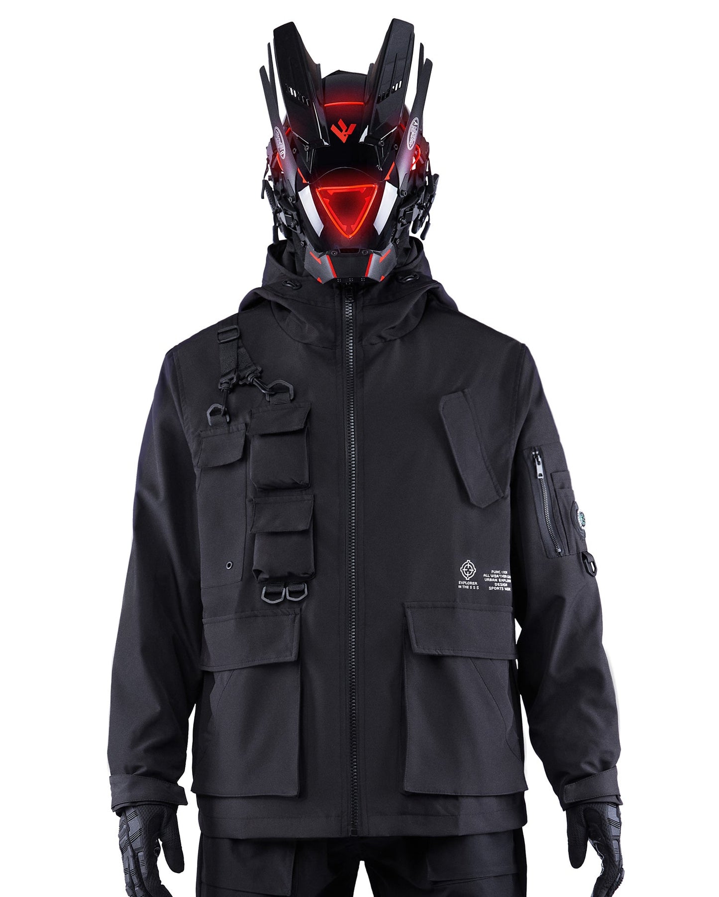 IBJ333 Tactical Matte Black Jacket