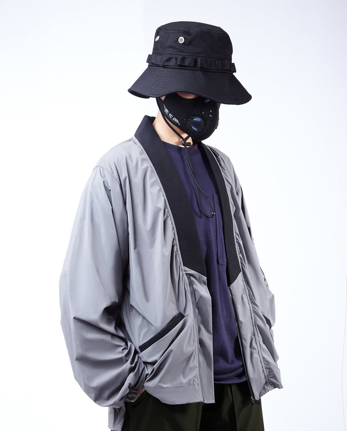 APT2809 Grey Kimono Shirt