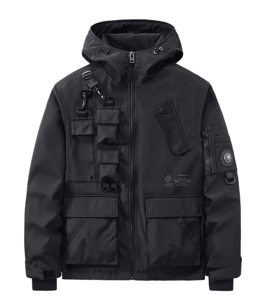 IBJ333 Tactical Matte Black Jacket