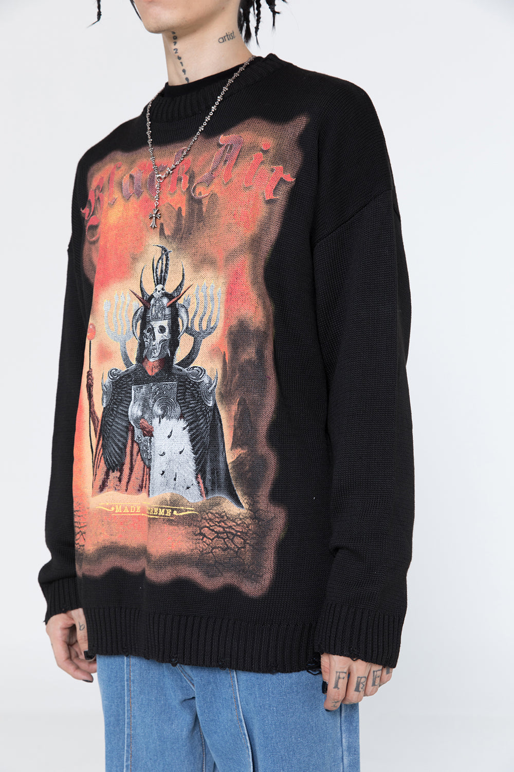 Extreme Dark Demon Knit Sweater