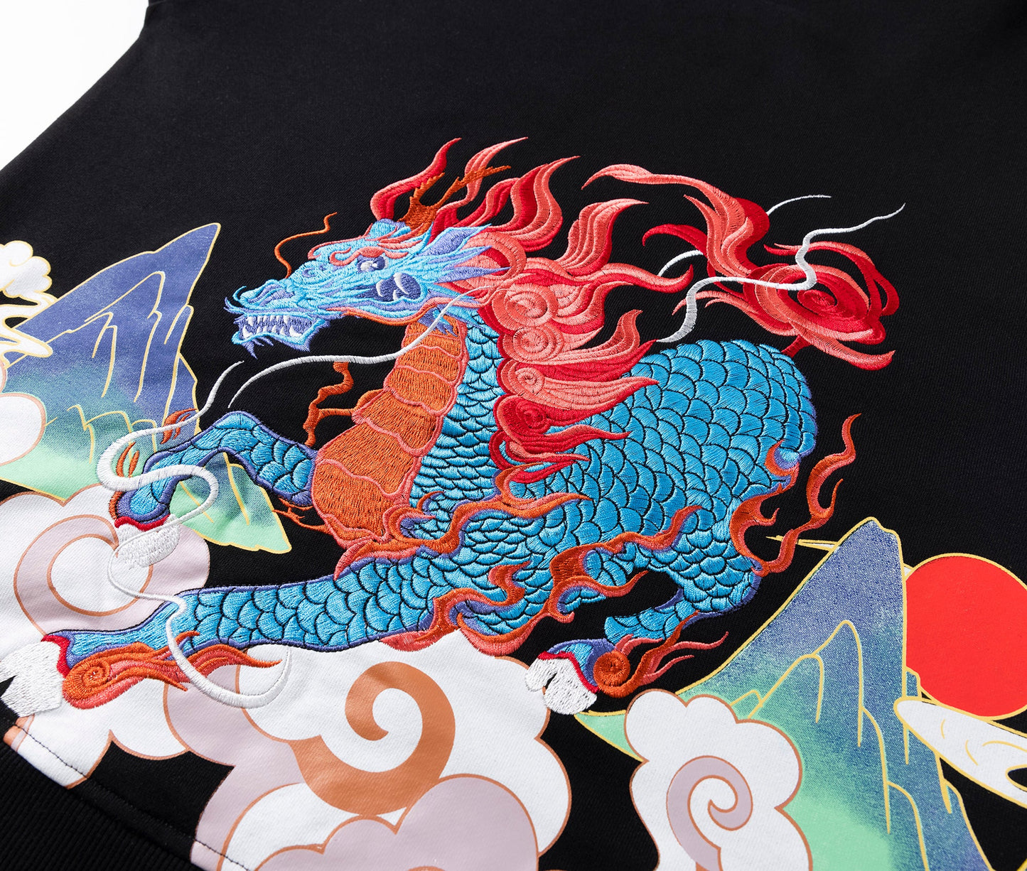 KH9240 Demon Horse Embroidery Hoodie