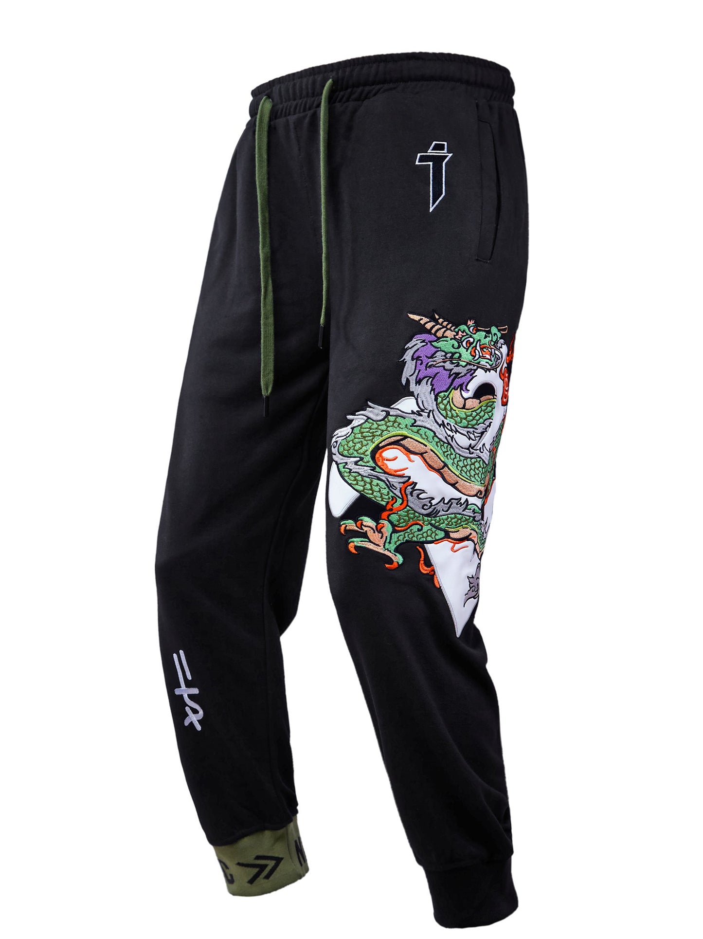 YEP6 Cloud Dragon Embroidery Sweatpants