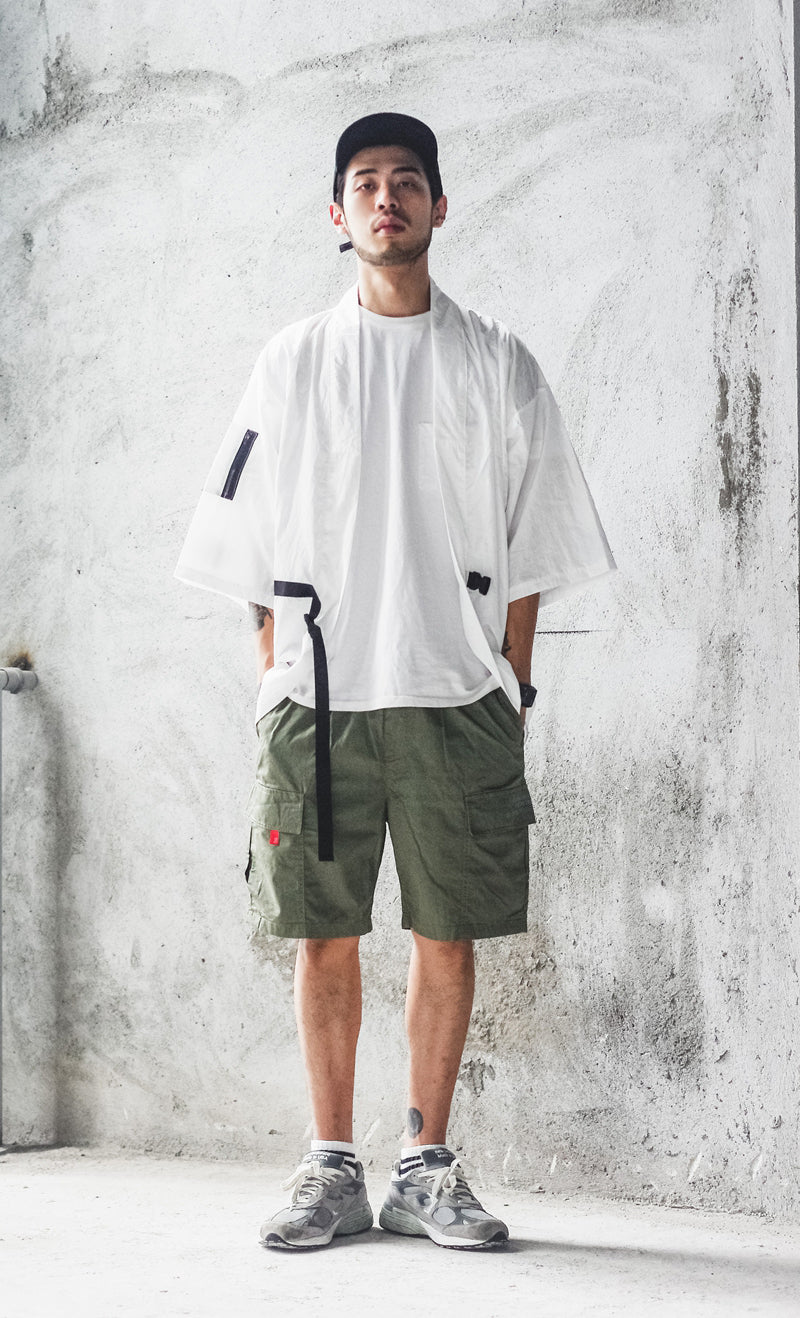 White Magatama Kimono Shirt