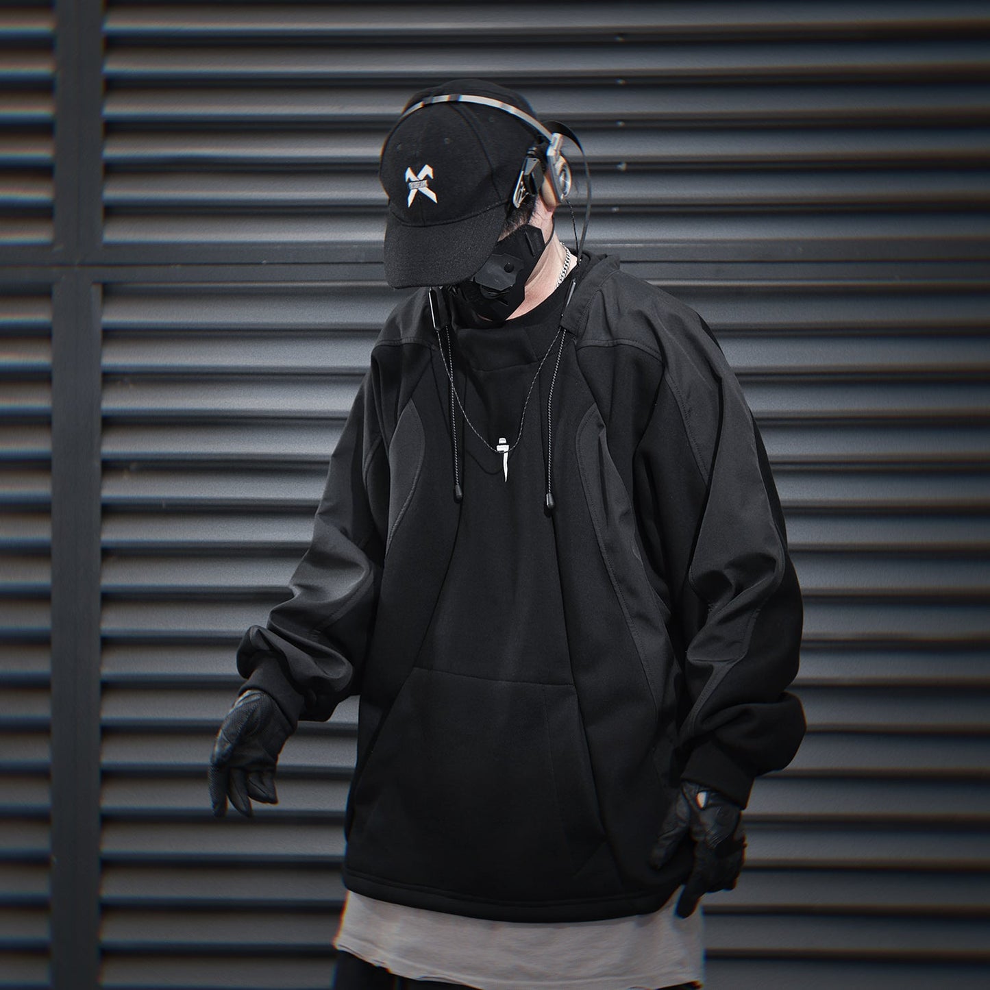 HiH55 Patchwork I-Tech Crewneck