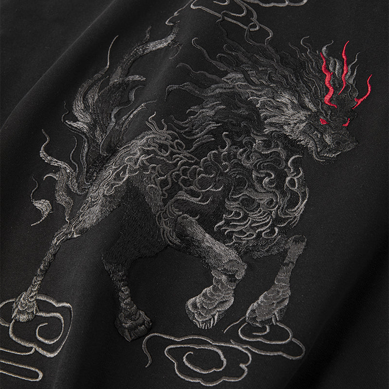 KH868 Gallant Lion Embroidery Tee