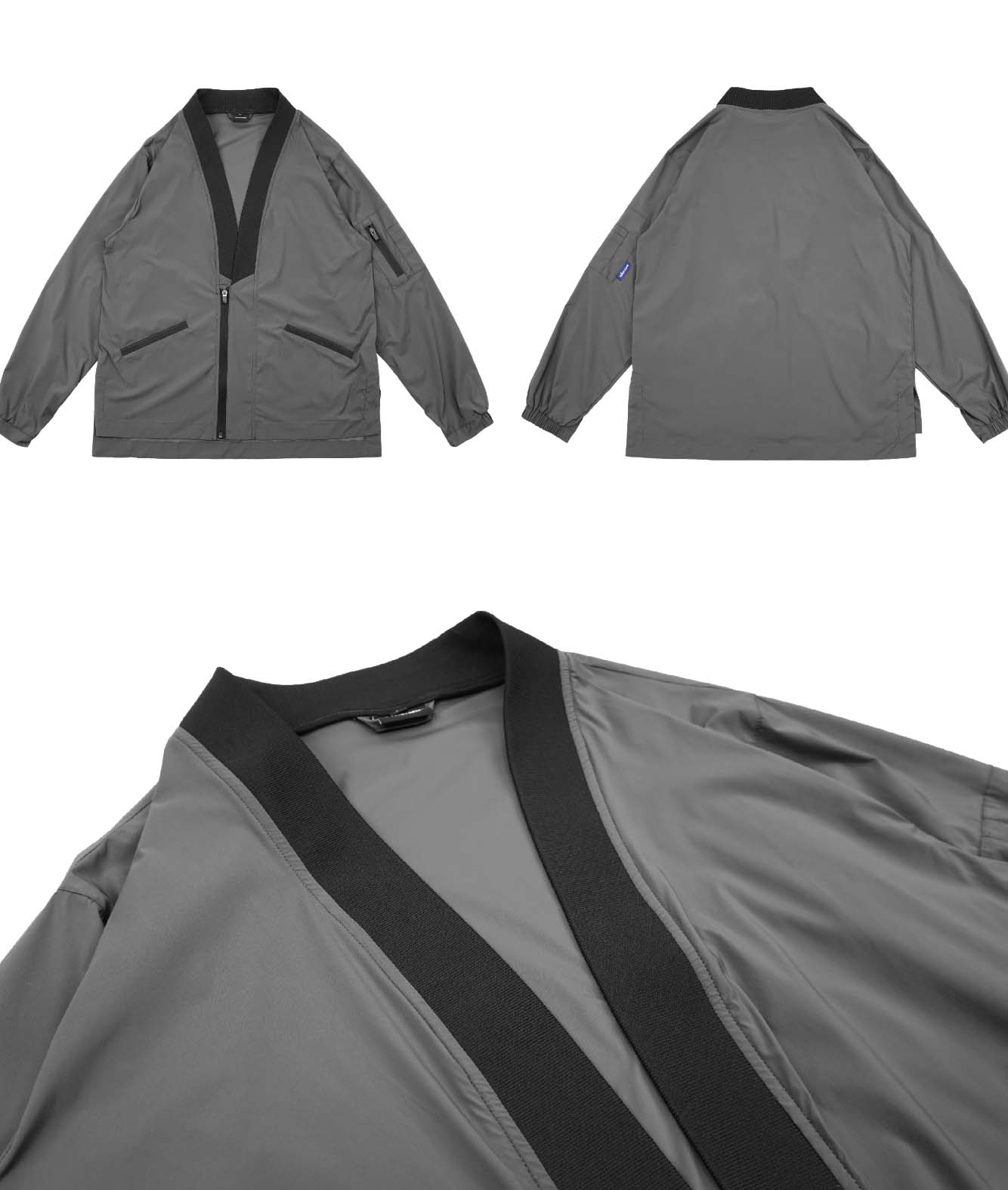 APT2809 Grey Kimono Shirt