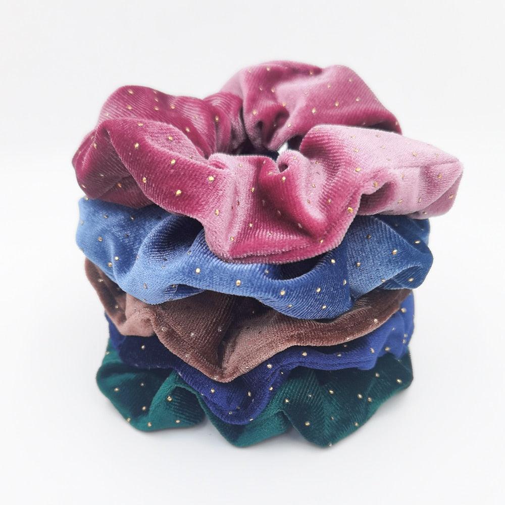 Velvet Scrunchies Set (5-Pack)