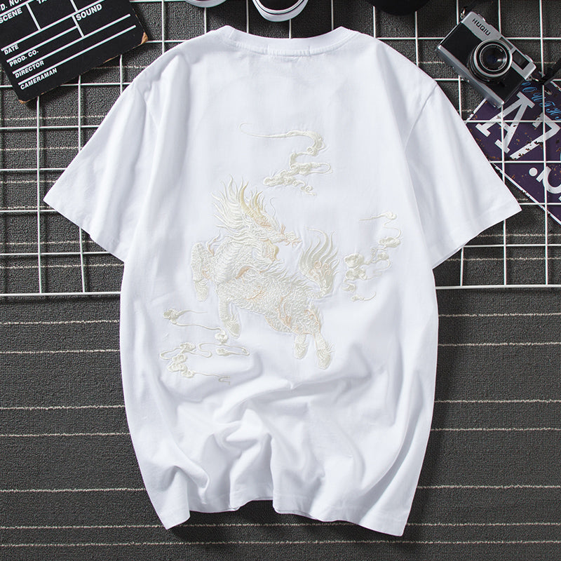 KH870 Kirin Embroidery Tee