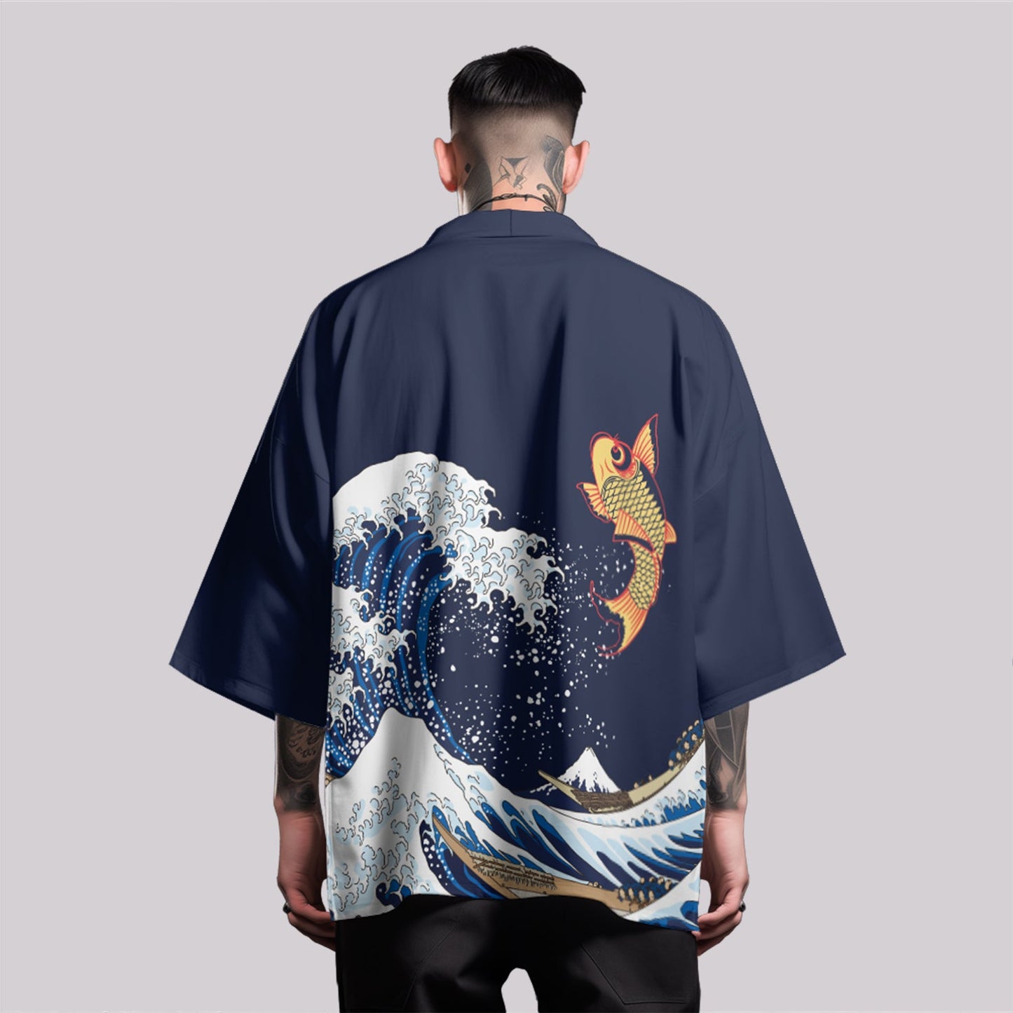 K03 Jumping Koi Kimono