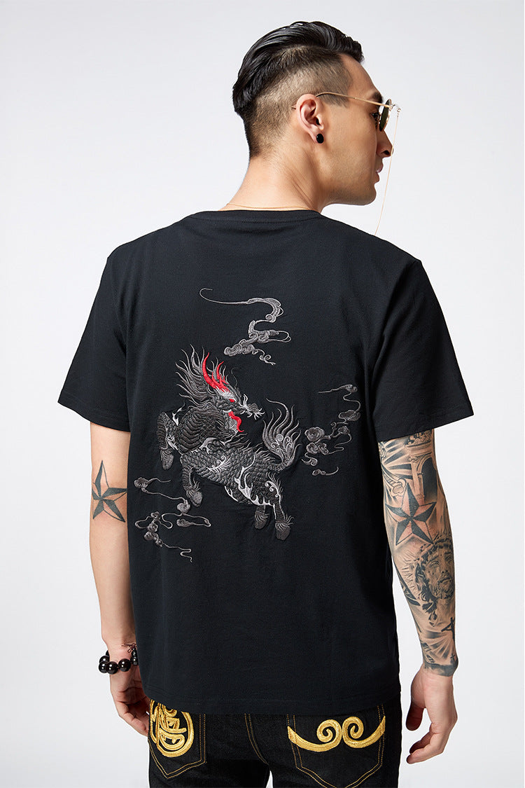 KH870 Kirin Embroidery Tee