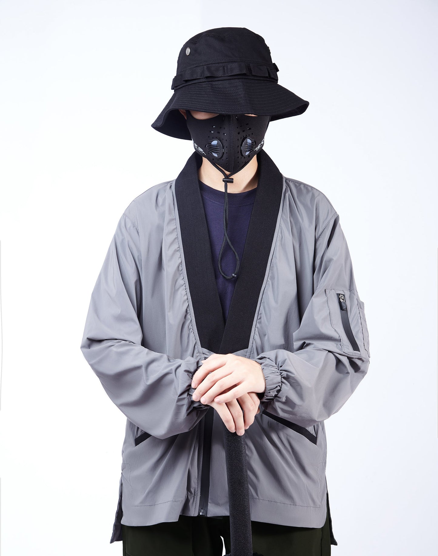 APT2809 Grey Kimono Shirt