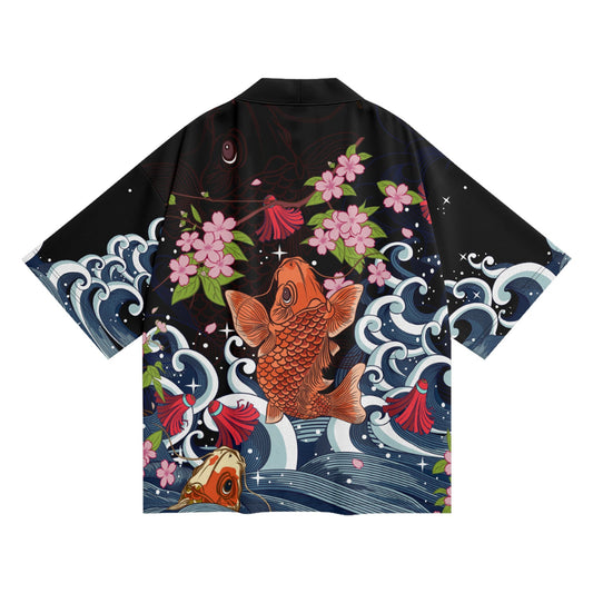 K04 Koi Paradise Kimono