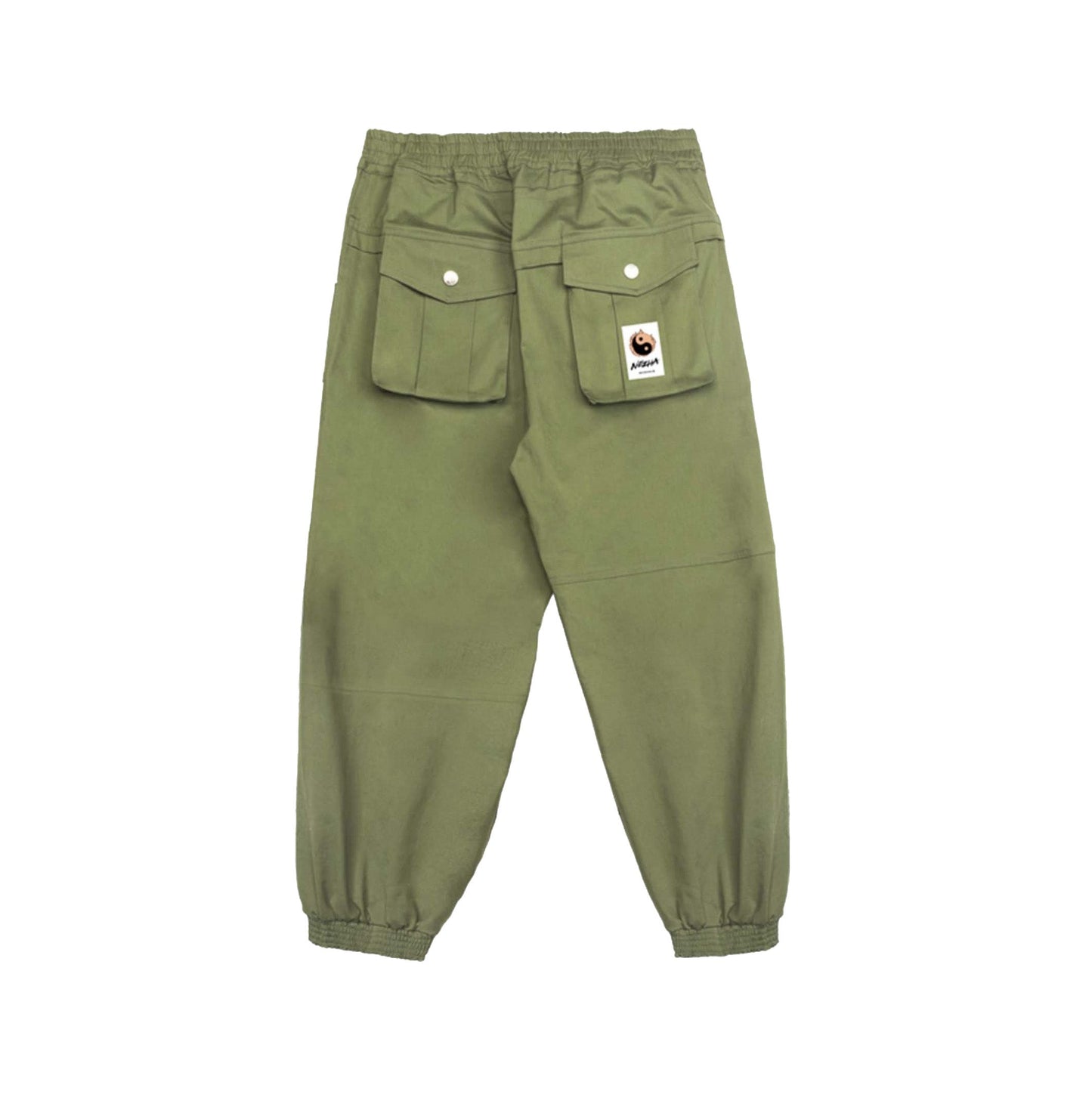 IBP332 Yin Yang Army Green Cargo Pants