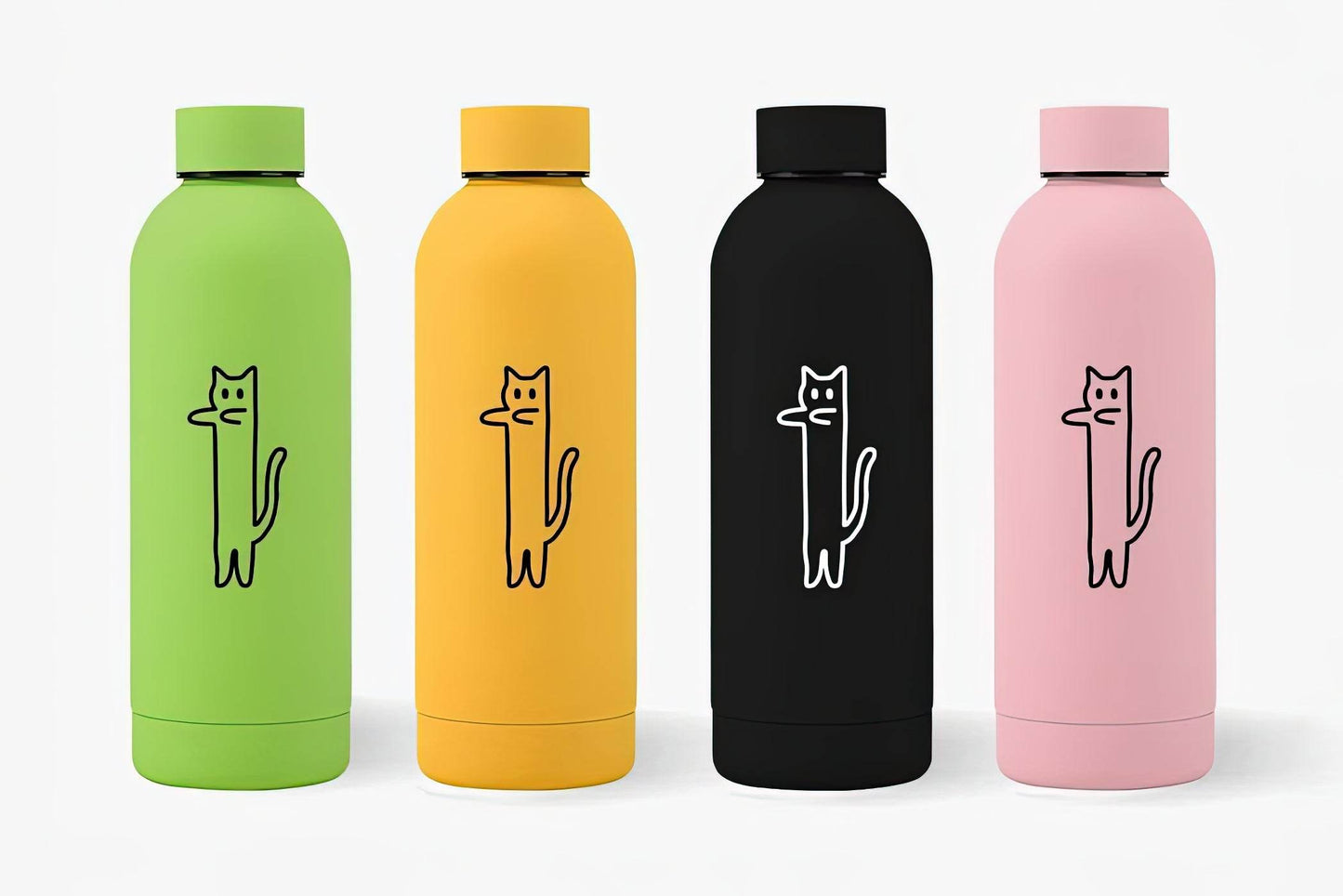 FluidCat Insulated Mug – Cute & Large Capacity(500ML)