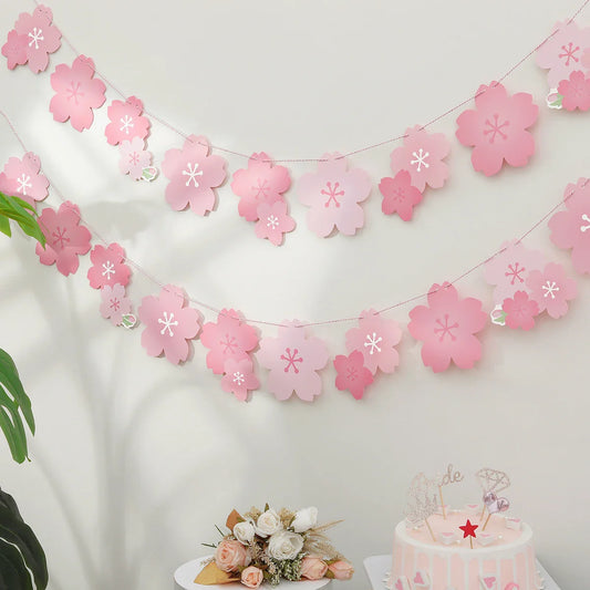 Décoration de fête en fleurs de cerisier