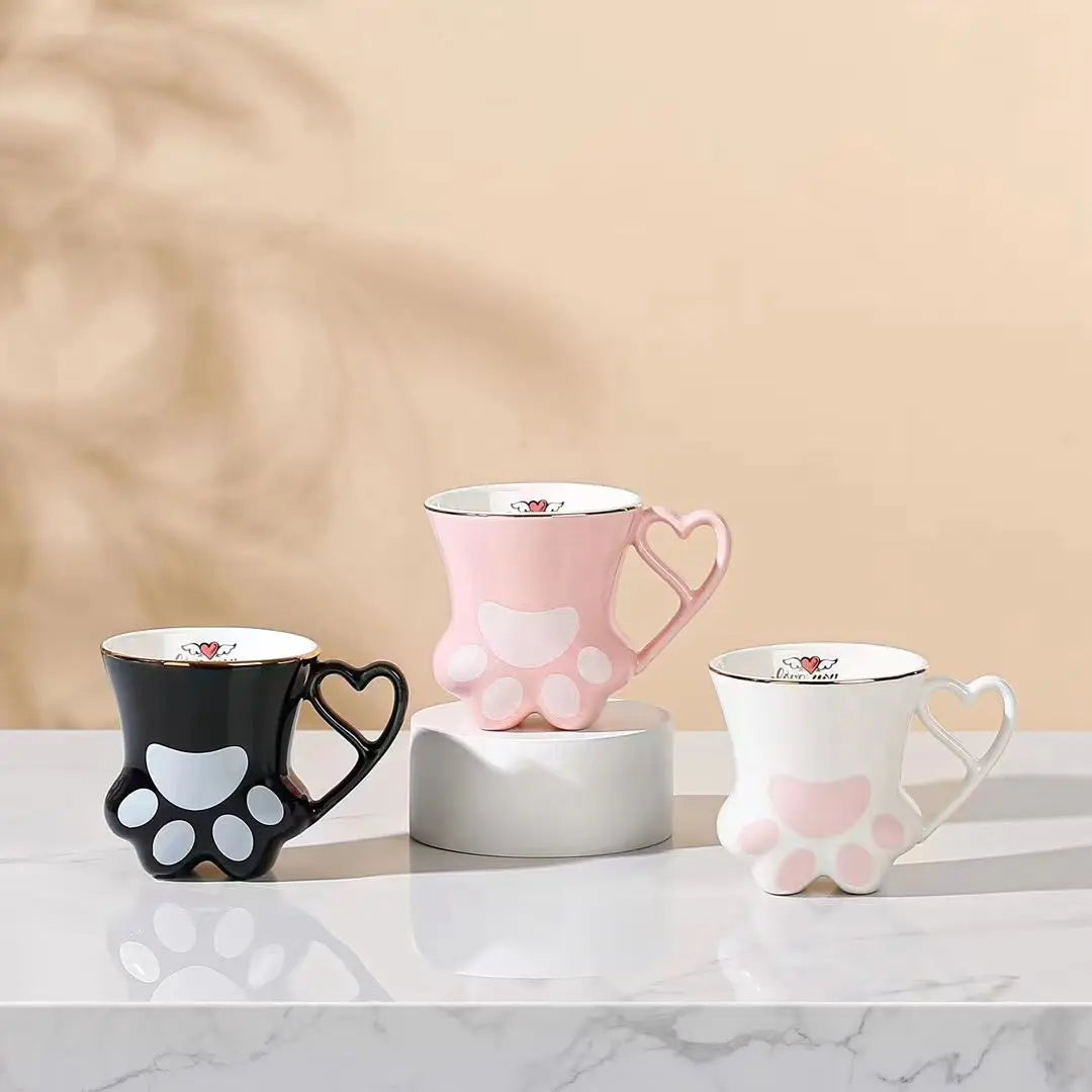 Tasses Kawaii en forme de pattes de chat
