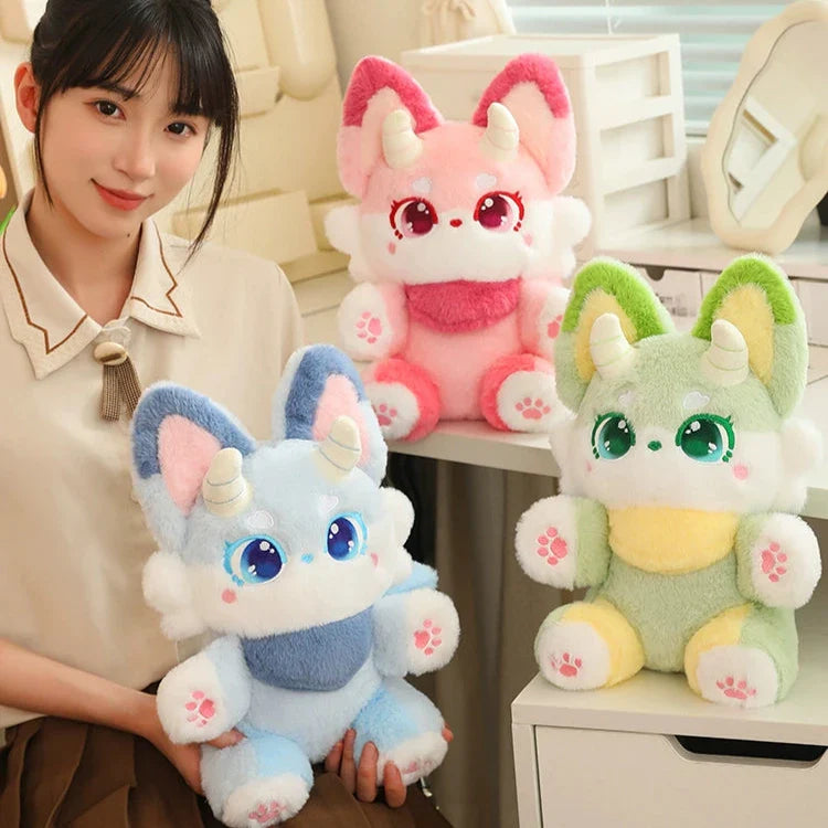 Peluches Renard Fantaisie Pastel
