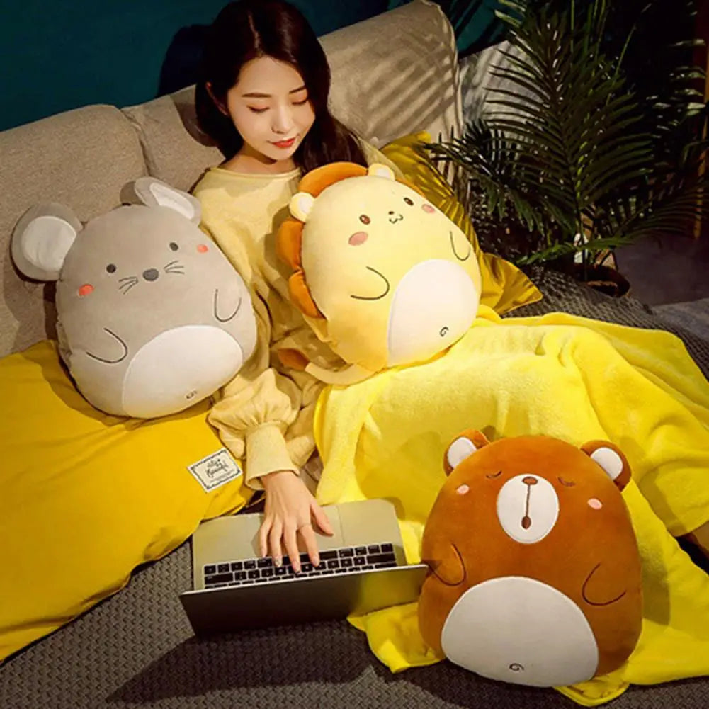 Couverture coussin animal