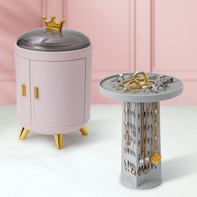 Organisateur de bijoux rotatif Crown