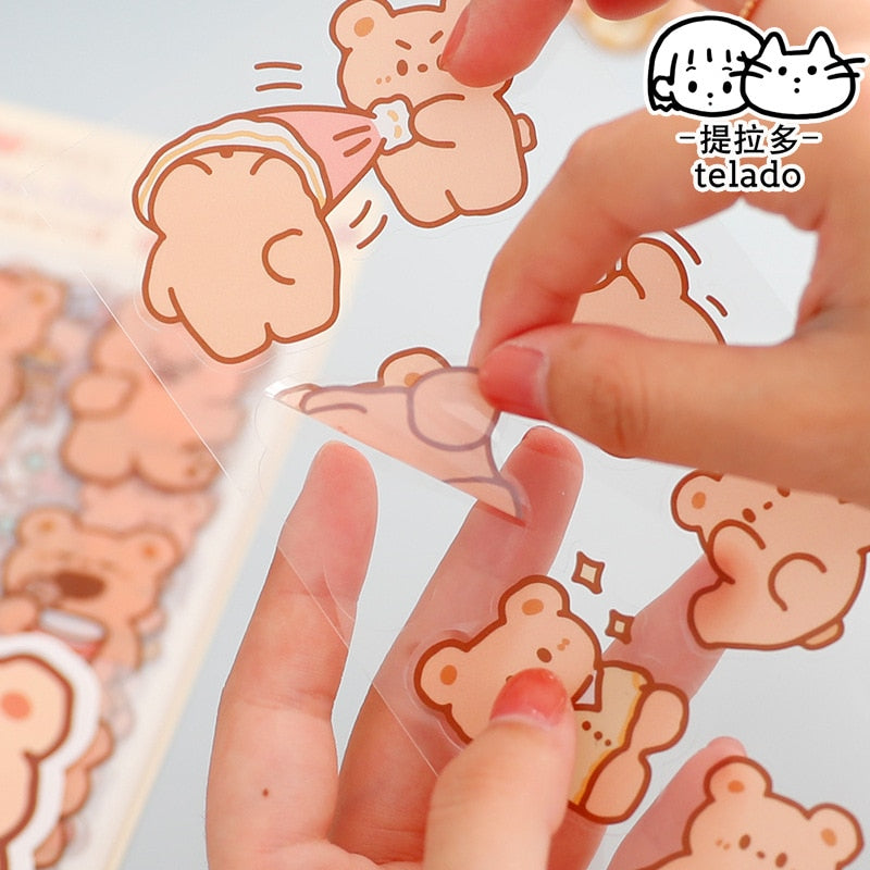 Autocollants lapin et ours