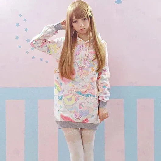Harajuku Pastel Sweets Hoodie