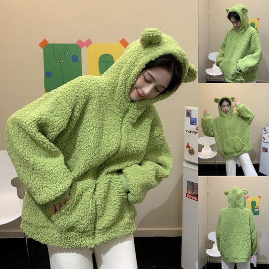 Sweat à capuche Cozy Frog