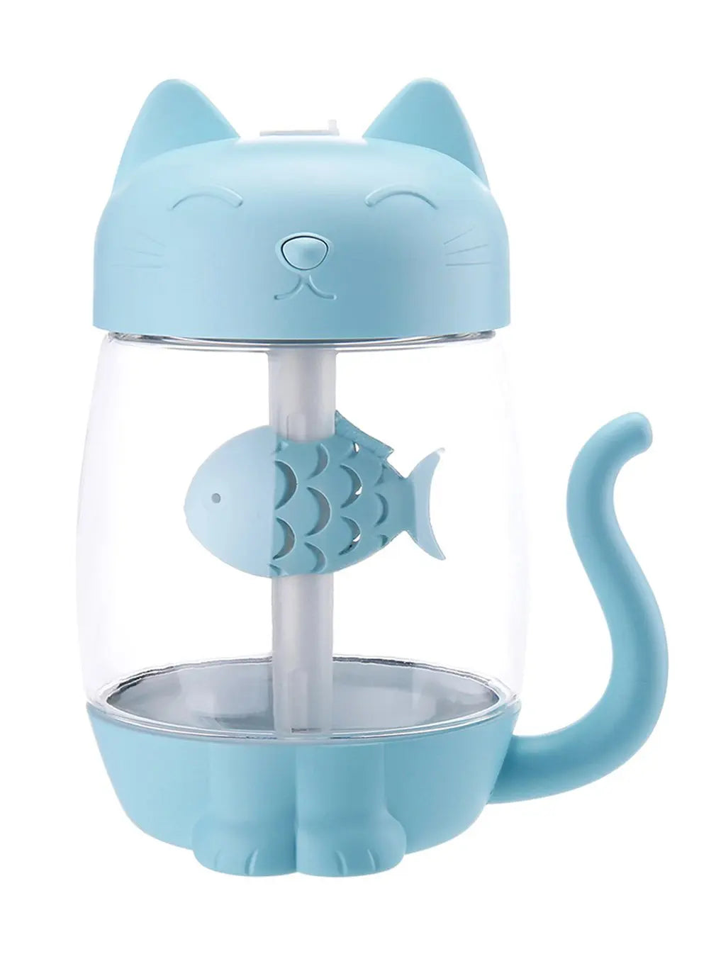 Humidificateur d'air en forme de chat mignon avec lumière LED