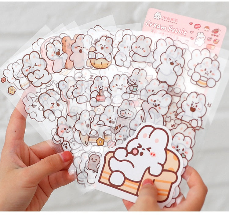 Autocollants lapin et ours